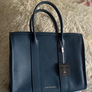 Elie Beaumont Navy Tote Bag